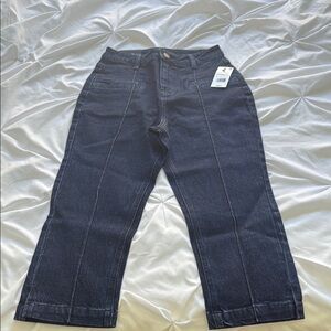 AFRM Dark Blue Ankle Jeans